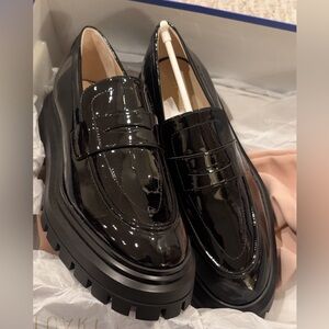 Black Patent Leather Loafers